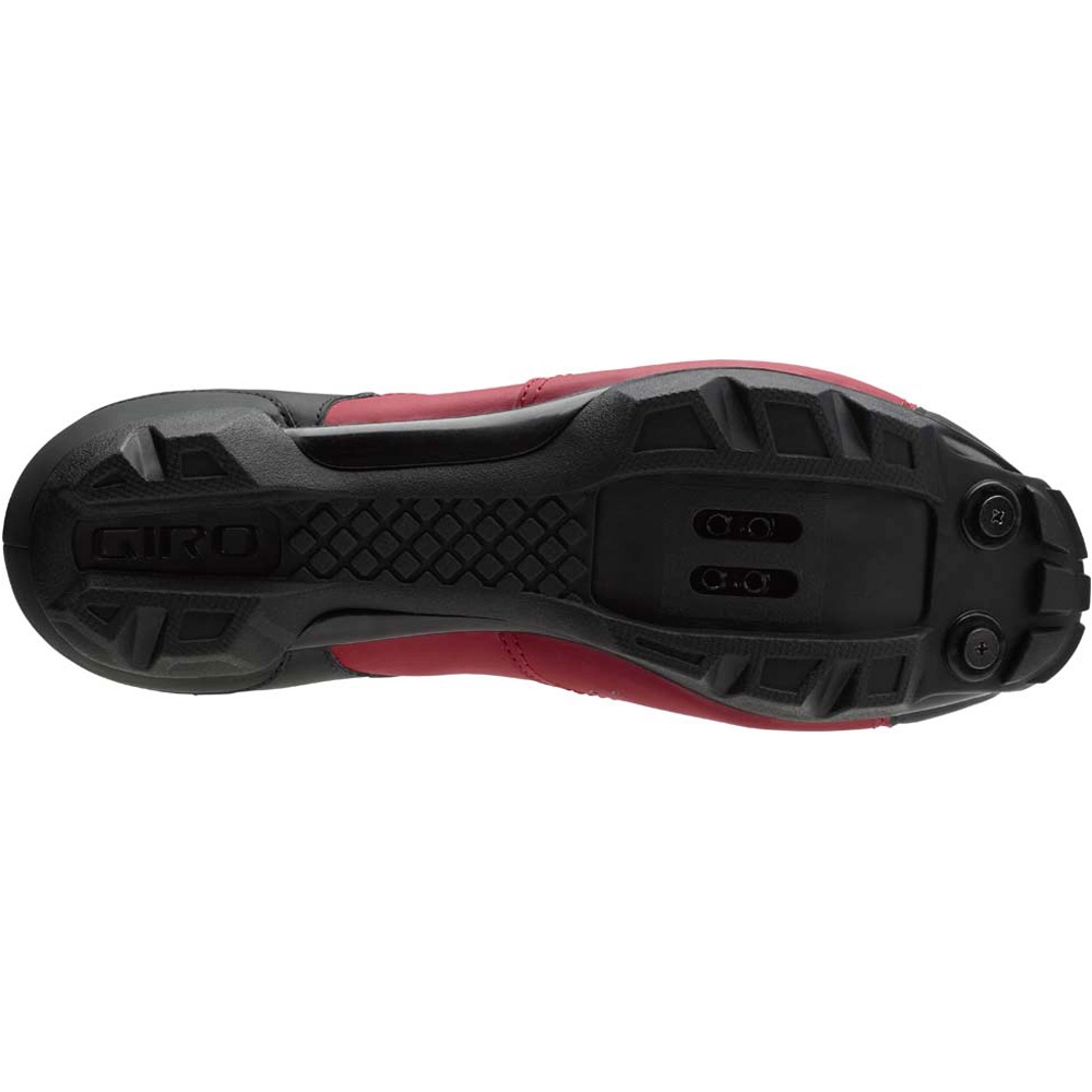 Giro zapatillas mtb CYLINDER RED/BLACK lateral interior