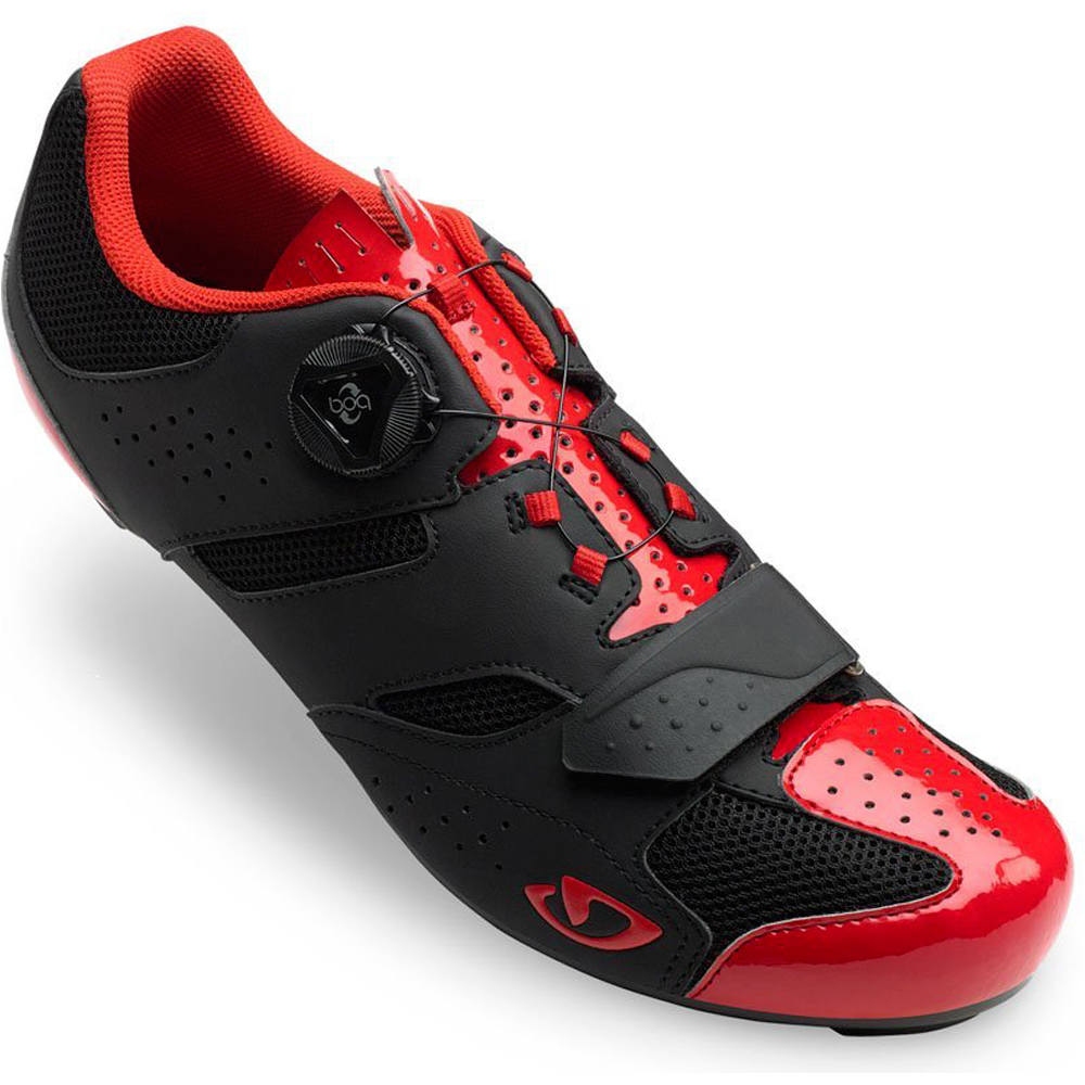 Giro zapatillas ciclismo carretera SAVIX RED/BLACK lateral exterior