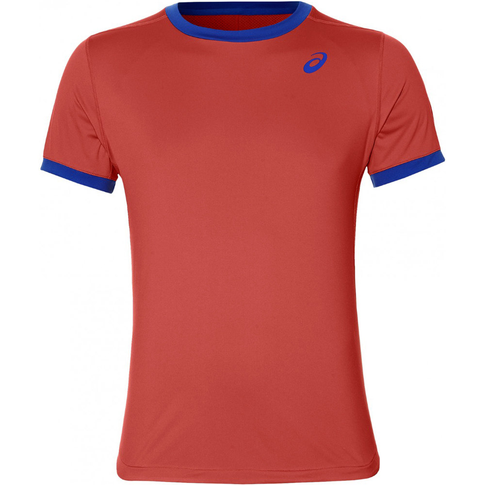 Asics camiseta tenis manga corta hombre CLUB SS TOP vista frontal