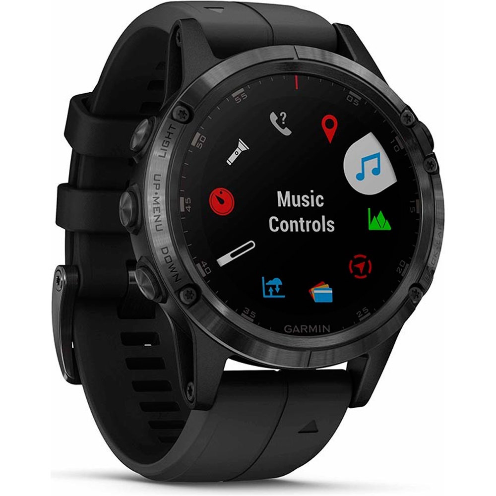 Garmin pulsómetros con gps FENIX 5 PLUS ZAFIRO NEGRO CORREA NEGRA 05