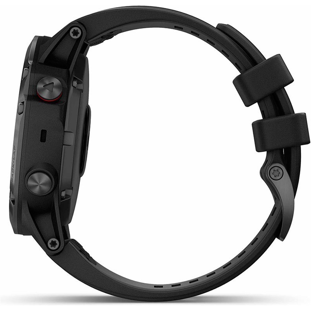 Garmin pulsómetros con gps FENIX 5X PLUS ZAFIRO NEGRO CORREA NEGRA 04