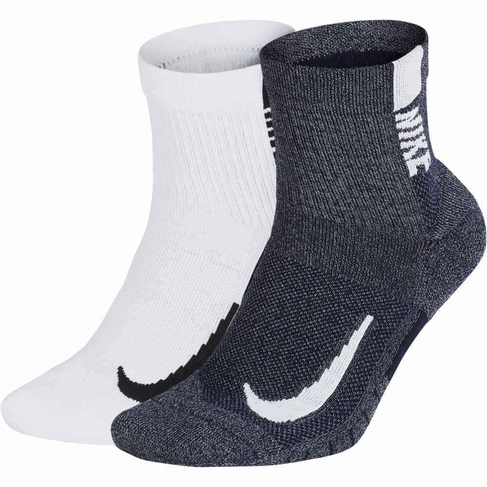 Nike calcetines running U NK MLTPLIER ANKLE 2PR vista frontal