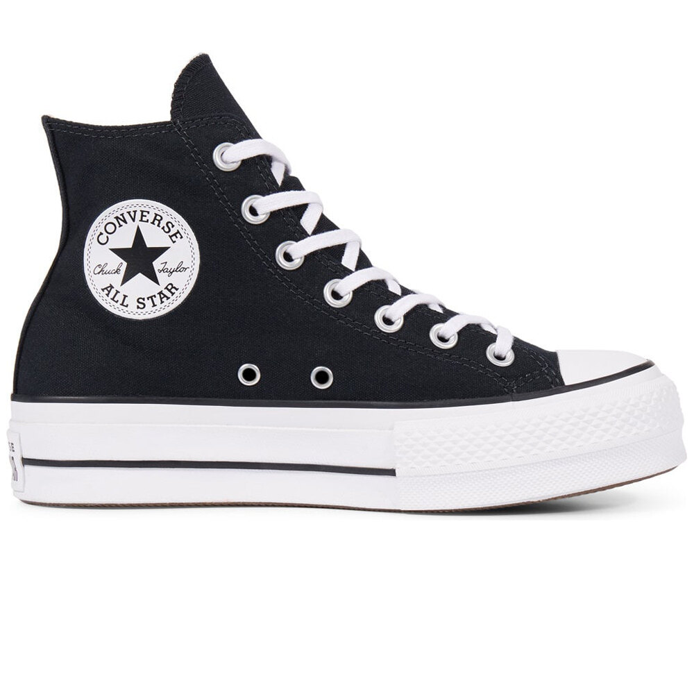 Chuck taylor all star platform zapatilla moda mujer Negro (36,5)