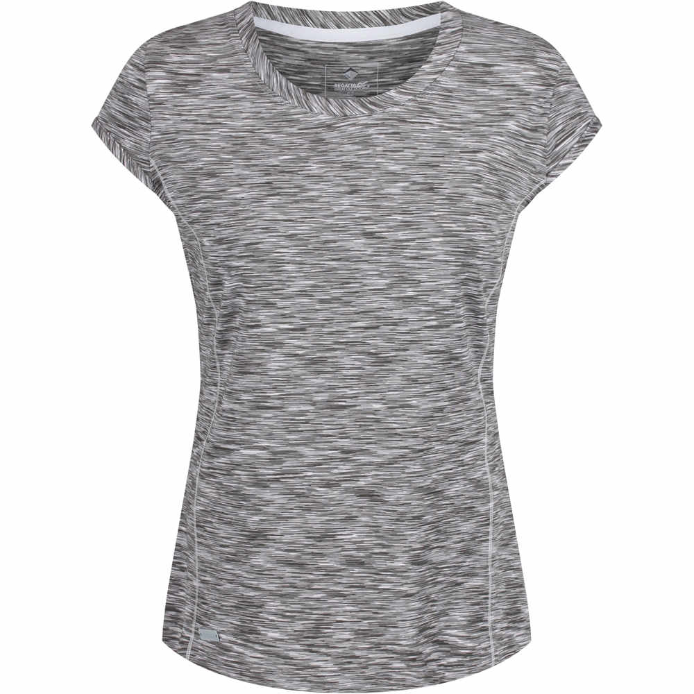 Hyperdimension camiseta montaña manga corta mujer Gris (8)