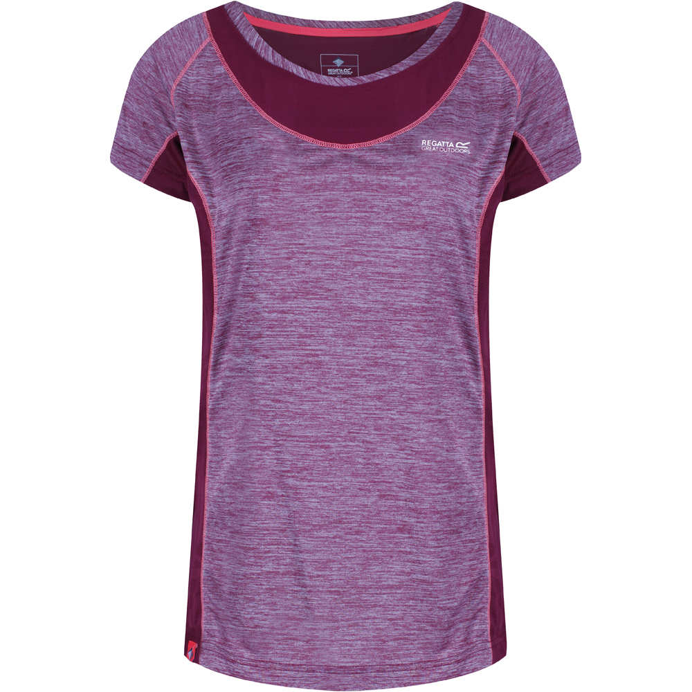 Regatta camiseta montaña manga corta mujer Wmns Breakbar IV vista frontal