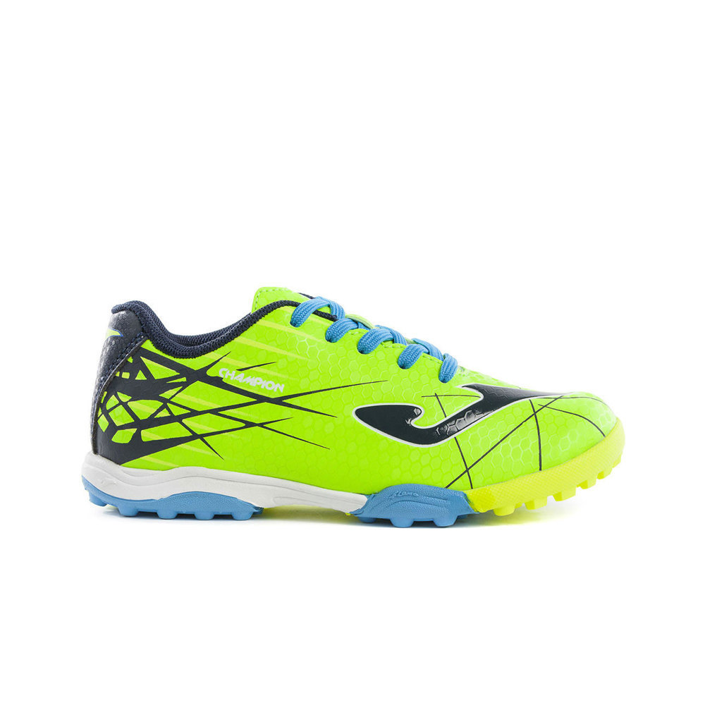 Joma botas de futbol niño multitaco y terreno duro CHAMPION JR TF lateral exterior