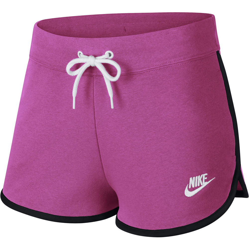 Nike bermuda mujer W NSW HRTG SHORT FLC vista frontal