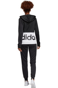 adidas chándal mujer WTS Lin FT Hood vista trasera