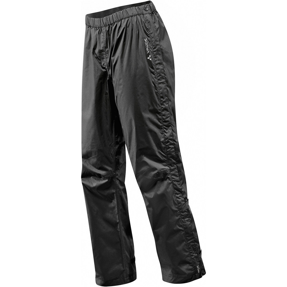 Vaude pantalón largo ciclismo mujer Womens Fluid Full-Zip Pants S/S vista frontal