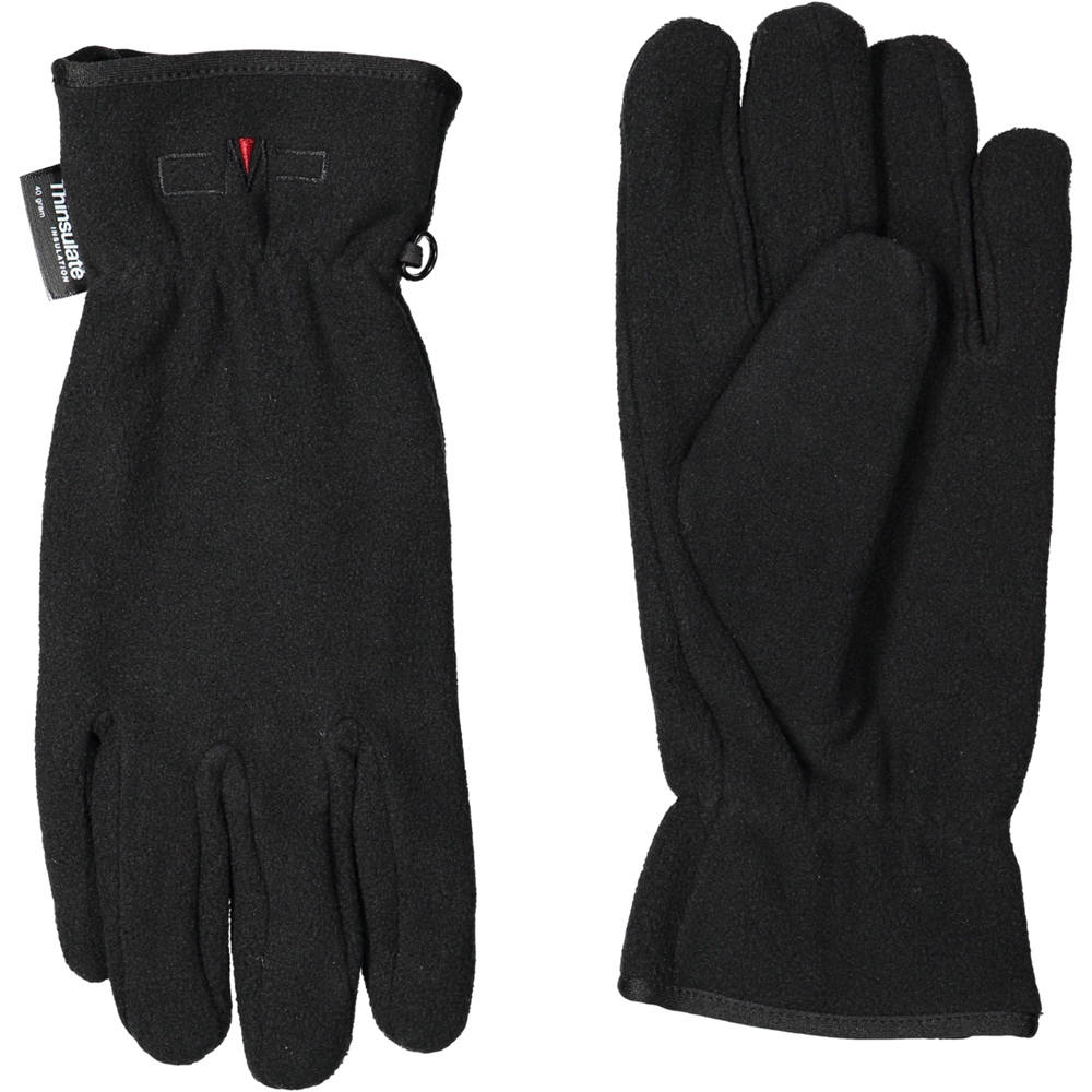 Man fleece gloves guantes montaña Negro (M)