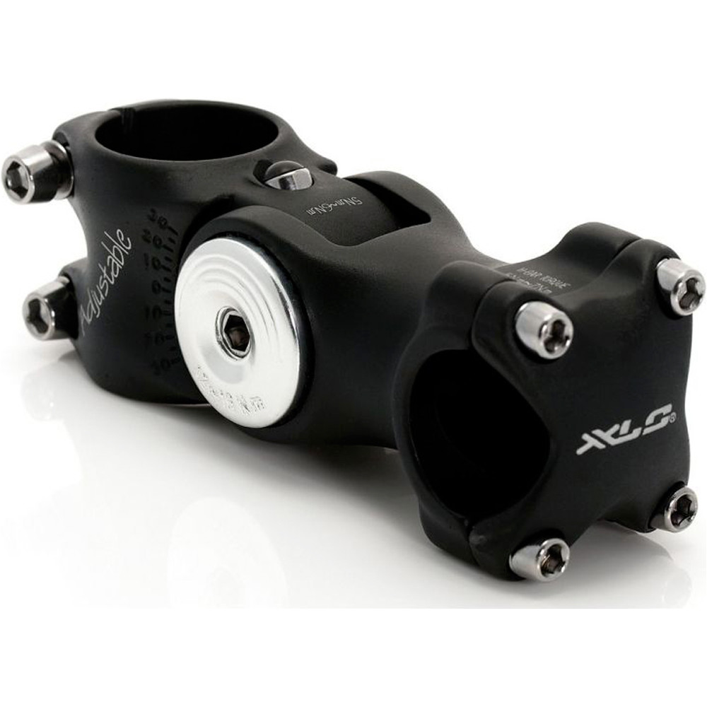 Xlc potencias bicicleta XLC ST-M02 POT.AJUST.AHEAD 25.4MM 1-1/8 NEGR.108MM vista frontal