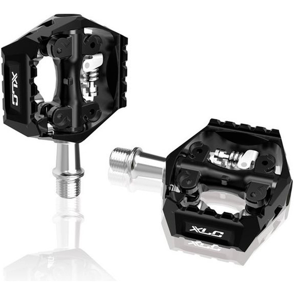 Xlc pedales automáticos XLC PD-S14 PEDALES MTB AUTOMATICOS NEG/AZ UNILATET vista frontal