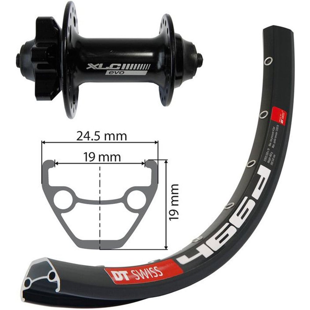Delantera 275 eje 100mm lldt swiss ruedas mtb (UNICA)