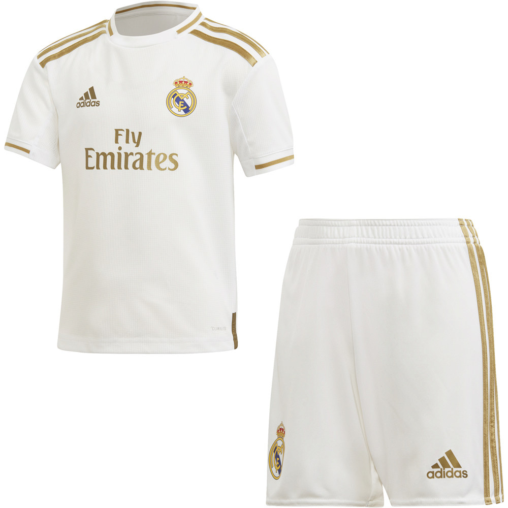 adidas equipación fútbol niño R.MADRID 20 H MINI vista frontal