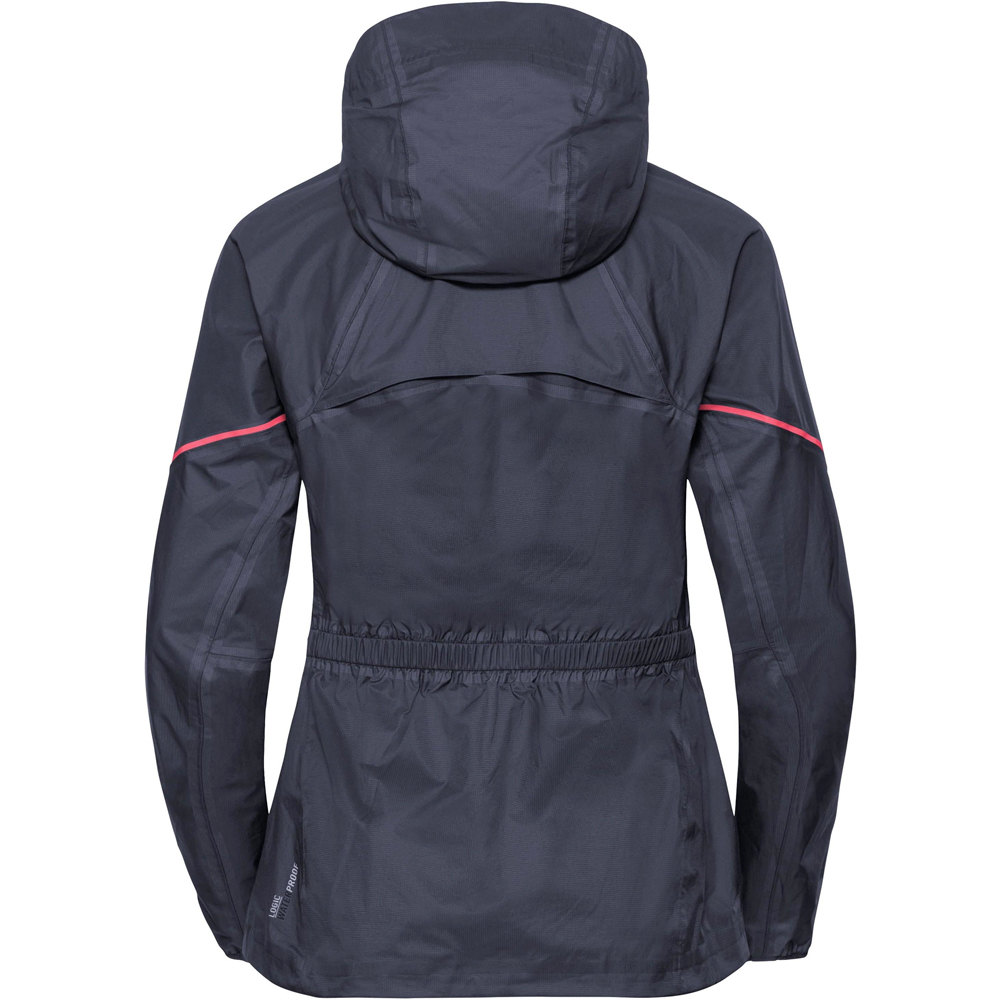 Odlo chaqueta impermeable mujer Jacket ZEROWEIGHT RAIN WARM vista trasera