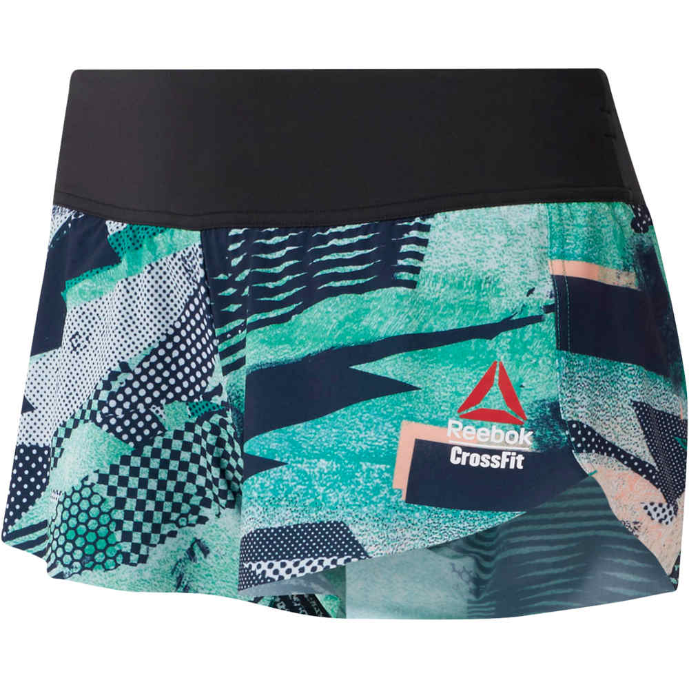 Reebok mallas piratas fitness mujer RC KNW Short Print 05