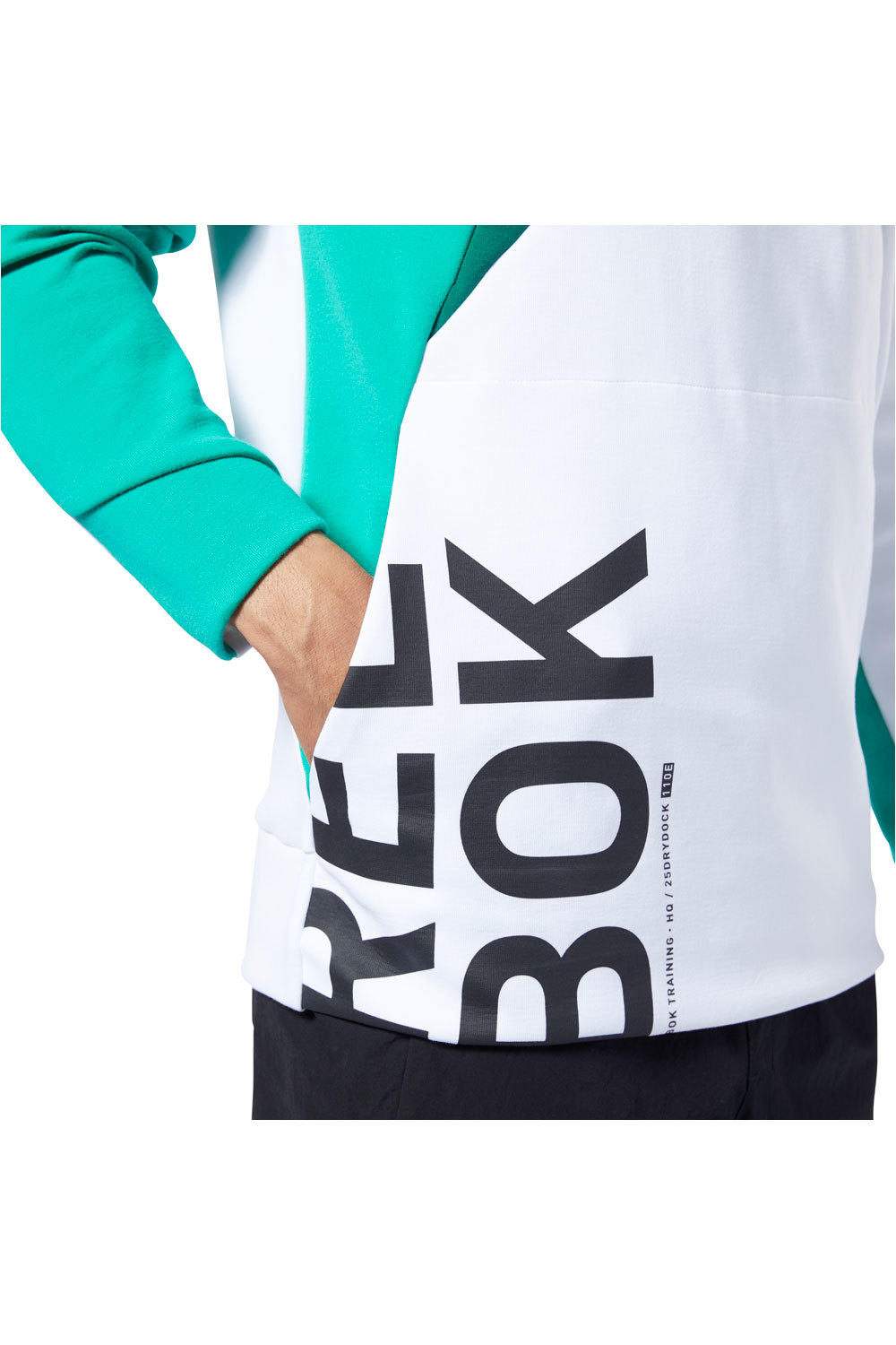 Reebok sudaderas deportivas hombre OST Blocked Crew Neck vista detalle