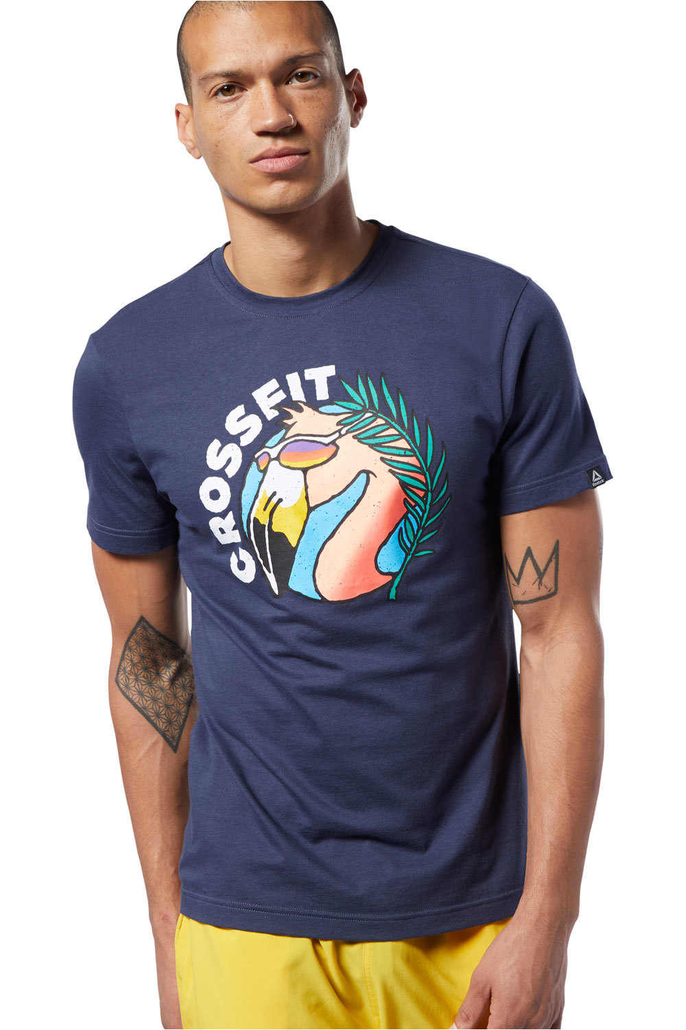 Reebok camiseta fitness hombre RC Funky Flamingo Tee vista frontal