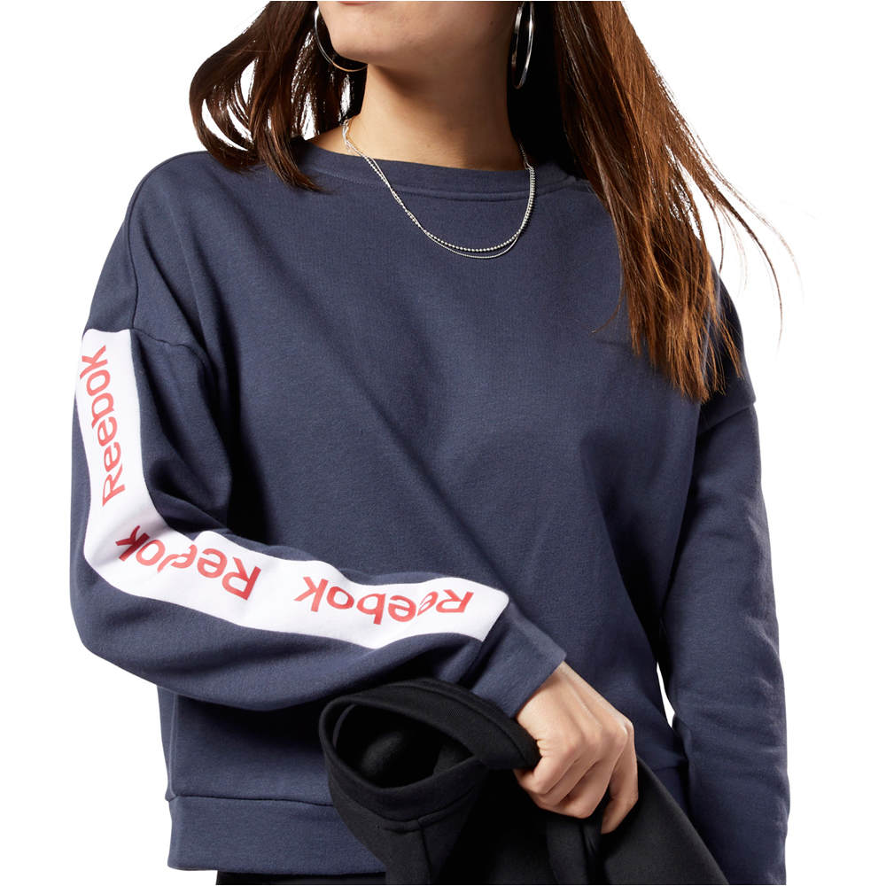 Reebok sudadera mujer Linear Logo Crew 05