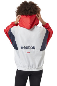 Reebok chaquetas mujer Linear Logo Windbreaker vista trasera