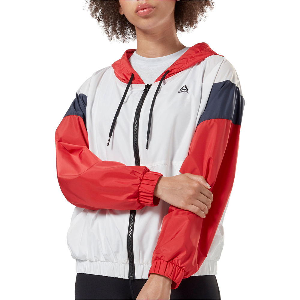 Reebok chaquetas mujer Linear Logo Windbreaker vista detalle