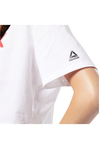 Reebok camiseta manga corta mujer Linear Logo Crop Tee 03