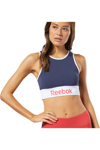 Reebok camiseta tirantes mujer Linear Logo Cotton Bra vista frontal