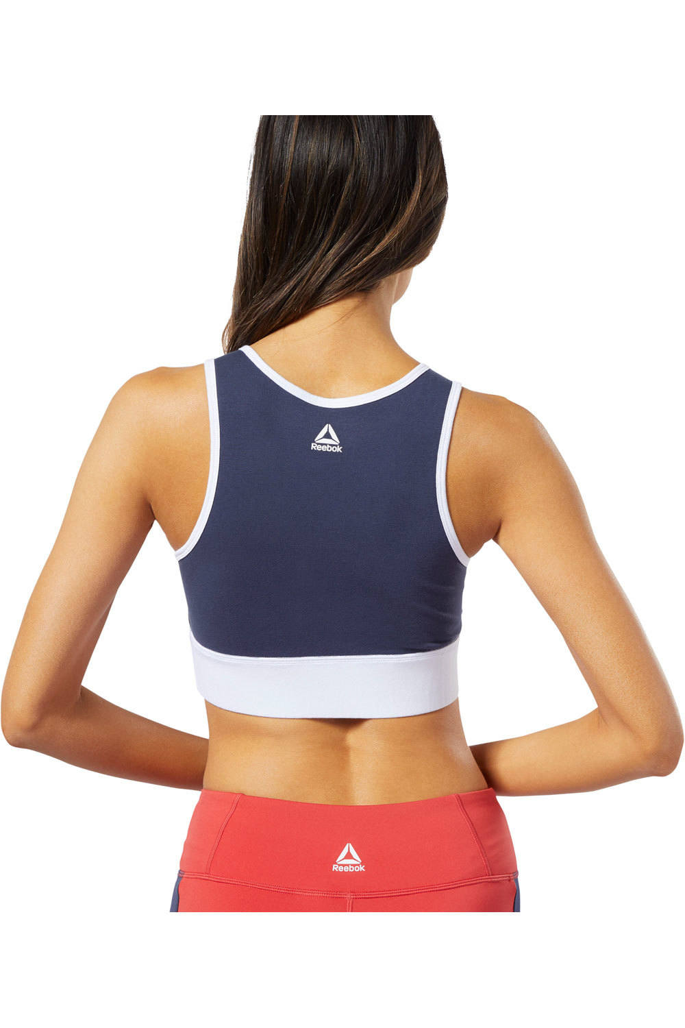 Reebok camiseta tirantes mujer Linear Logo Cotton Bra vista trasera