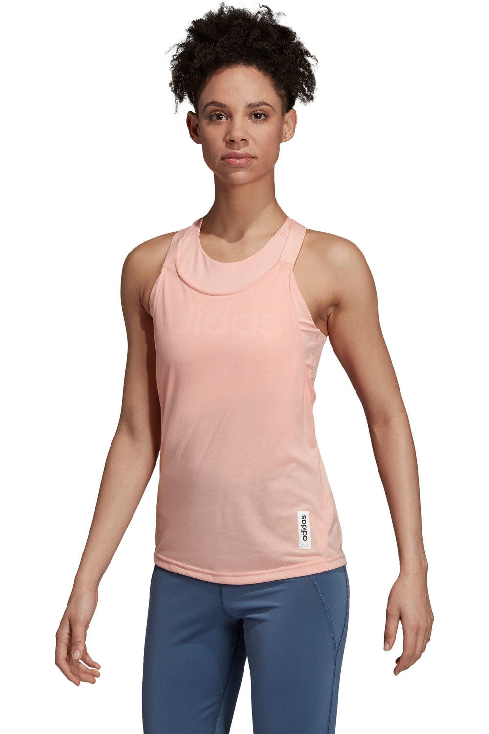 adidas camiseta tirantes fitness mujer W BB TANK vista frontal