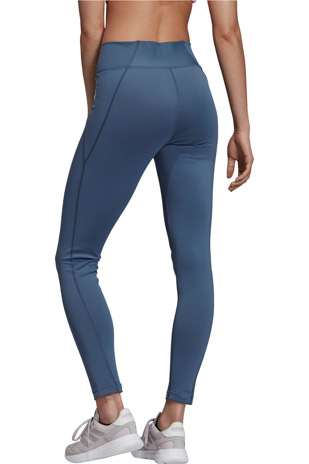 adidas pantalones y mallas largas fitness mujer W BB TIGHT vista trasera