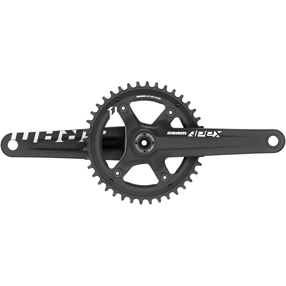 Sram bielas carretera SRM BIELA APEX1 GXP 170 BLK 42D 110BCD vista frontal