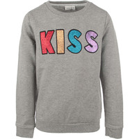 Nameit sudadera niña NKFLAKISS LS SWEAT BRU vista frontal