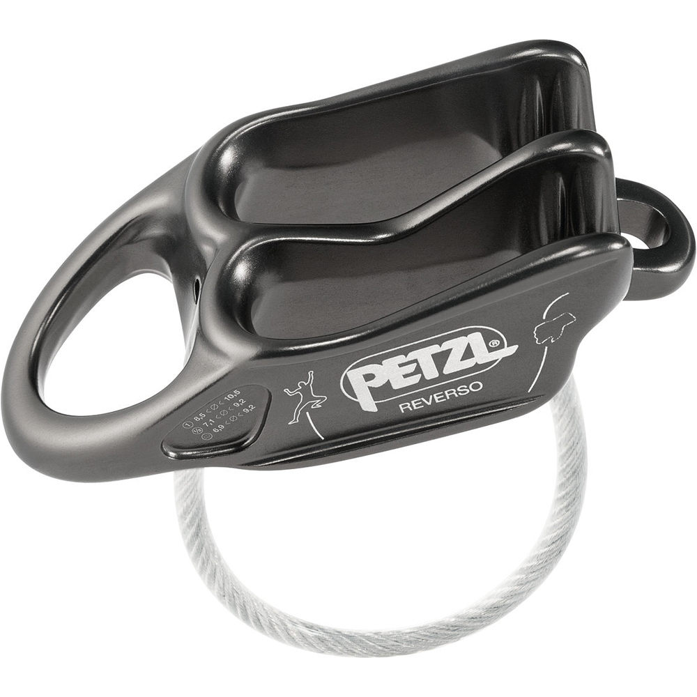 Petzl bloqueador seguridad REVERSO ASEGURADOR GR vista frontal