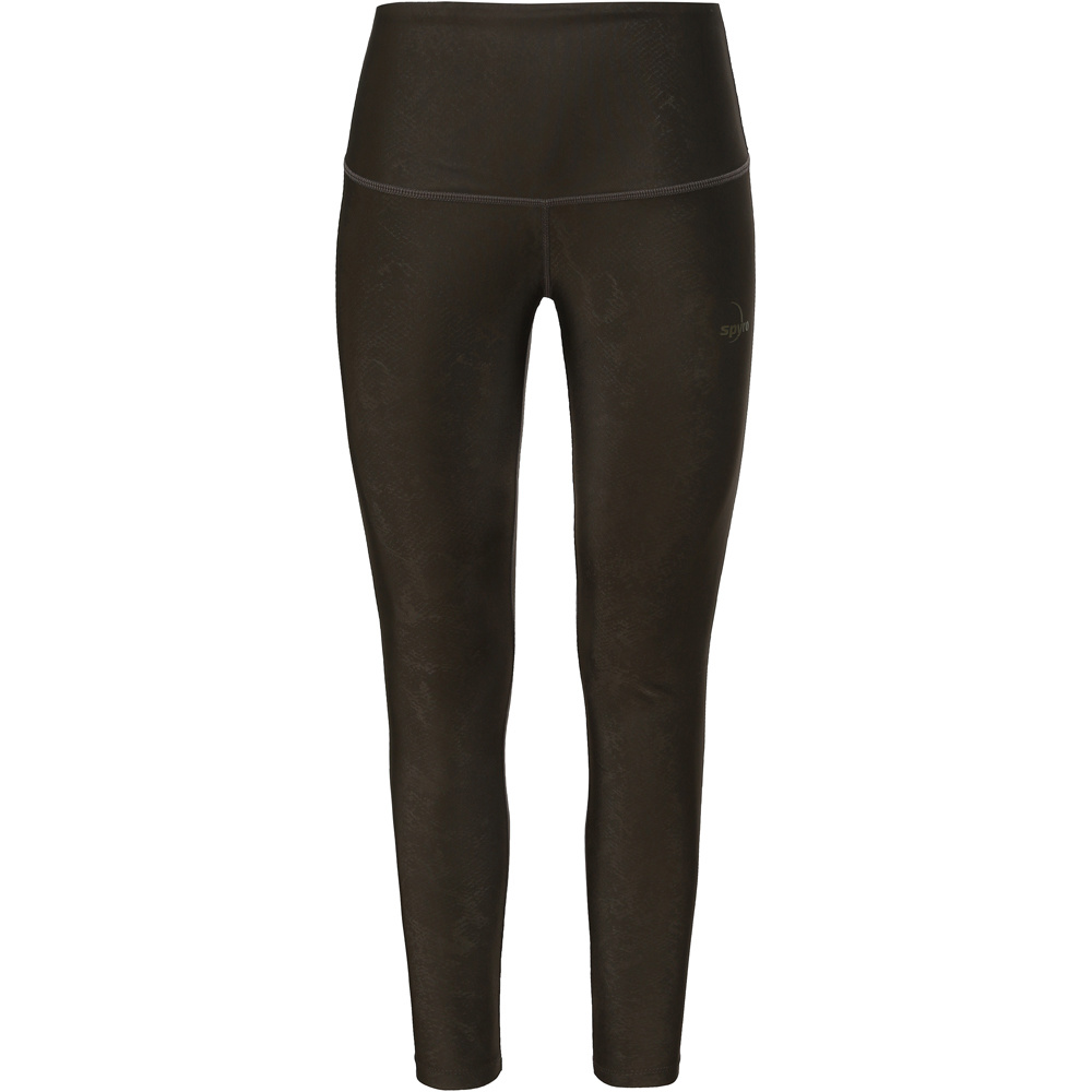 Spyro pantalones y mallas largas fitness mujer P-MART BLACK OLIVE vista frontal