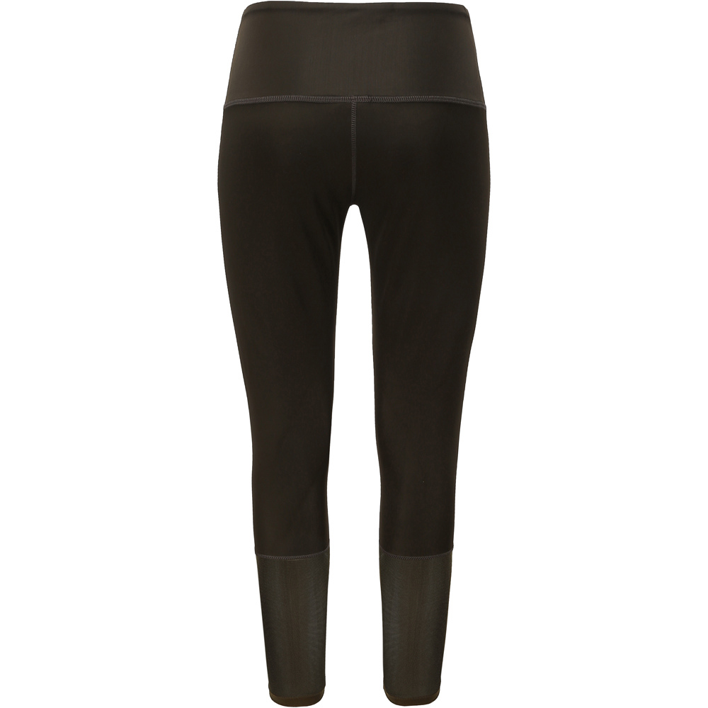 Spyro pantalones y mallas largas fitness mujer P-EARHART BLACK OLIVE vista trasera