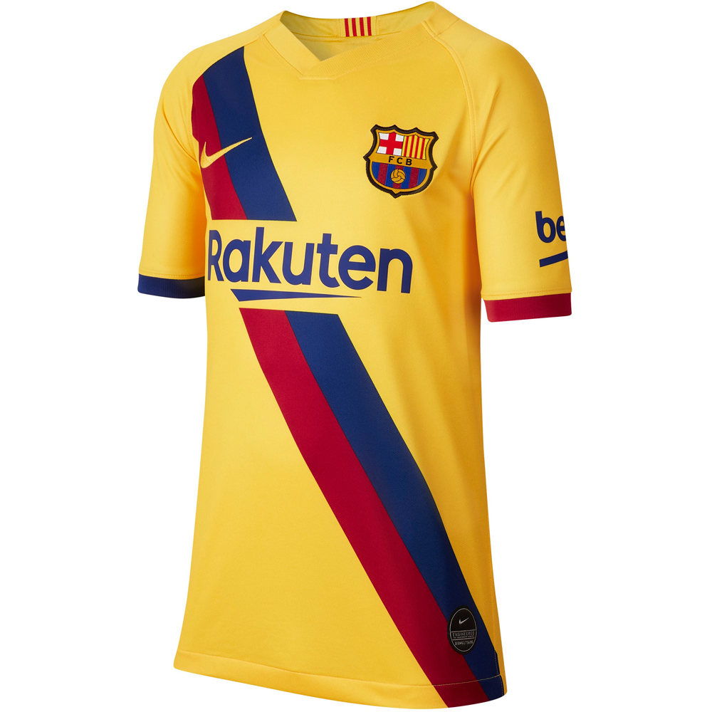 Nike camiseta de fútbol oficiales niño BARCELONA 20 Y NK STAD JSY SS AW vista frontal