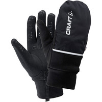 Craft guantes largos ciclismo Hybrid Weather Glove Black vista frontal