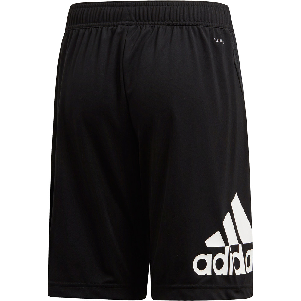 adidas bermuda niño EQUIP KNIT SHORT NE/BL vista trasera