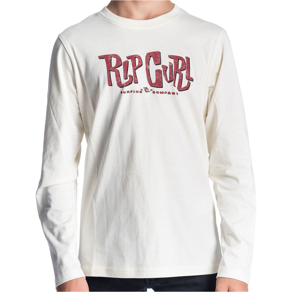 Rip Curl camiseta manga larga niño TYPO BOY LS TEE vista detalle