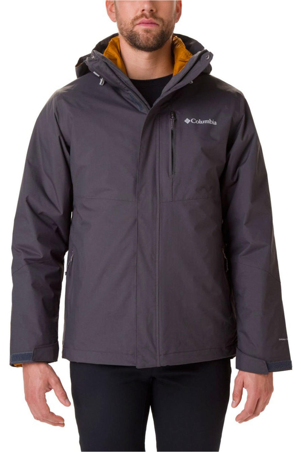 Columbia chaqueta impermeable insulada hombre _3_Element Blocke II Interchange Jacket vista frontal