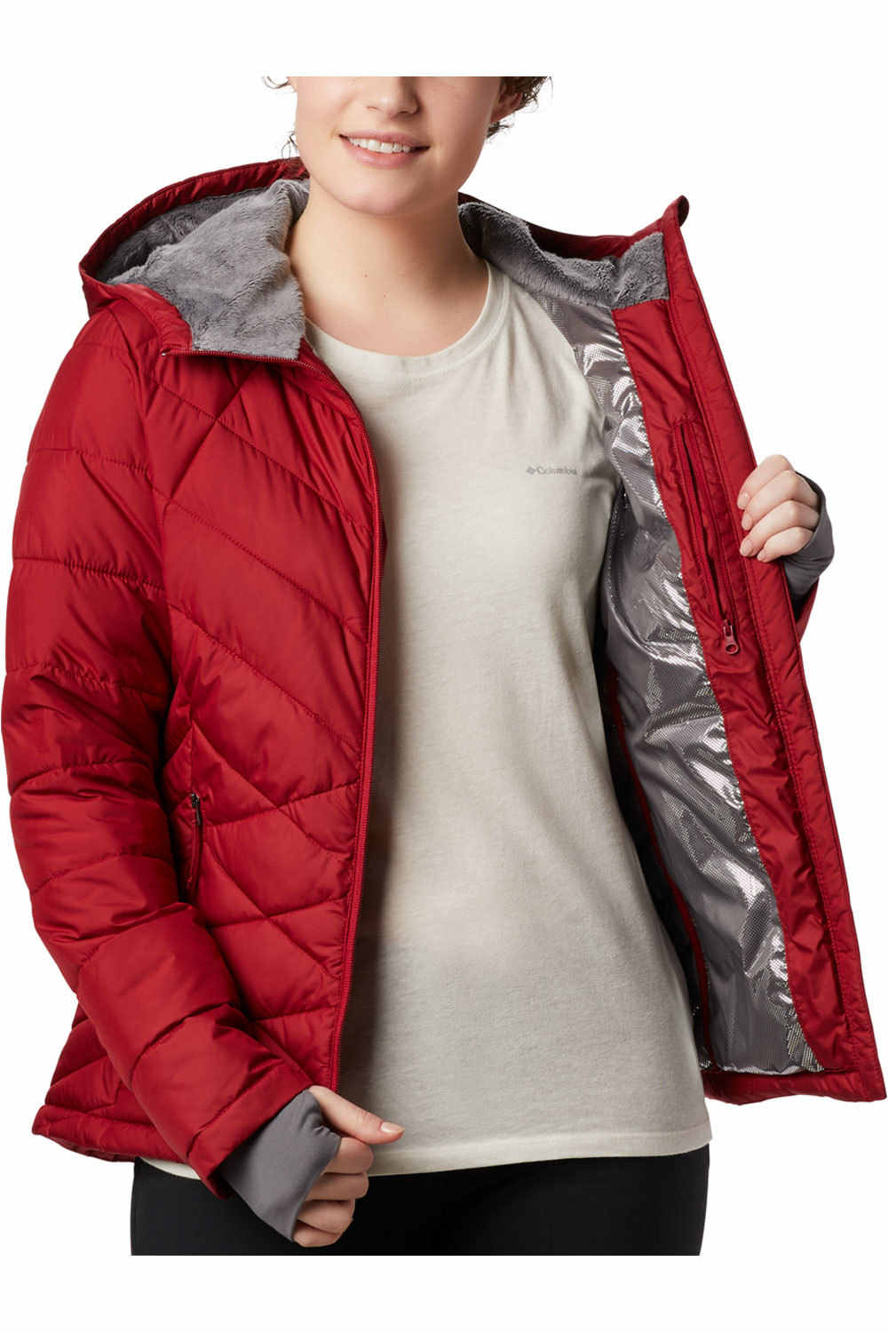 Columbia chaqueta outdoor mujer _3_Heavenly Hdd Jacket vista frontal