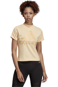 adidas camiseta manga corta mujer W ID Glam Tee vista frontal