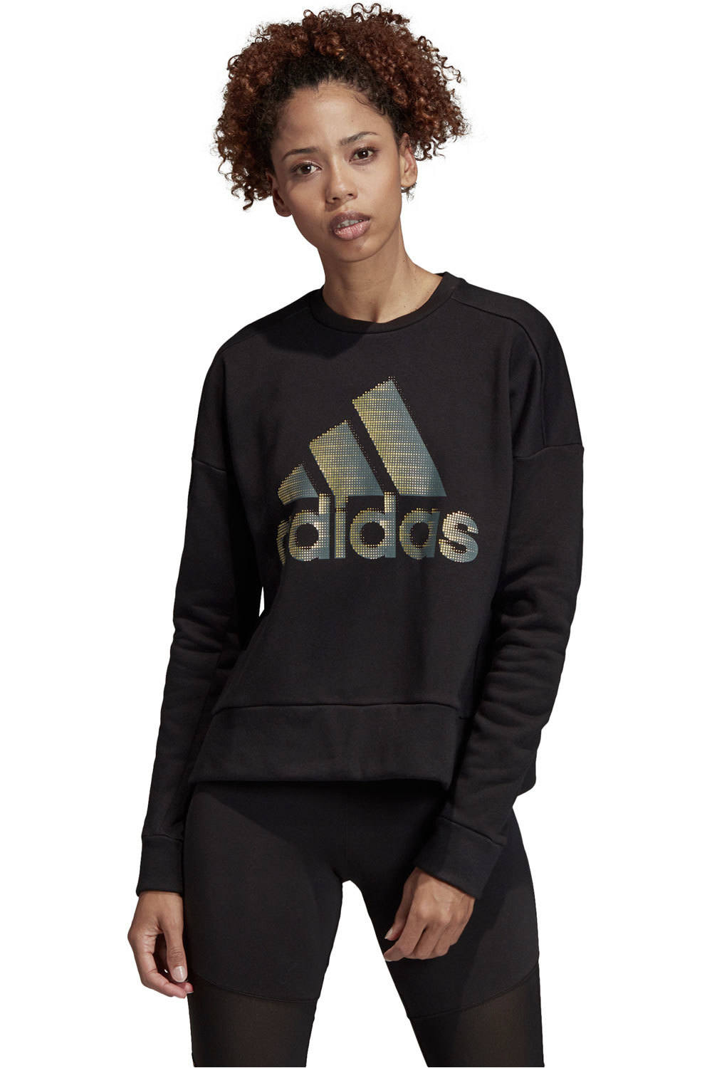 adidas sudadera mujer W ID Glam Sweat vista frontal