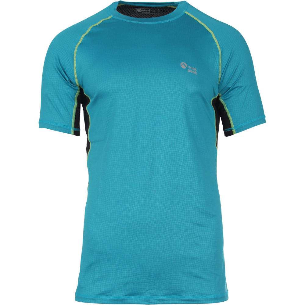 Neak Peak camisetas trail running manga corta hombre TOMS SF BLU 48/99/13 vista frontal