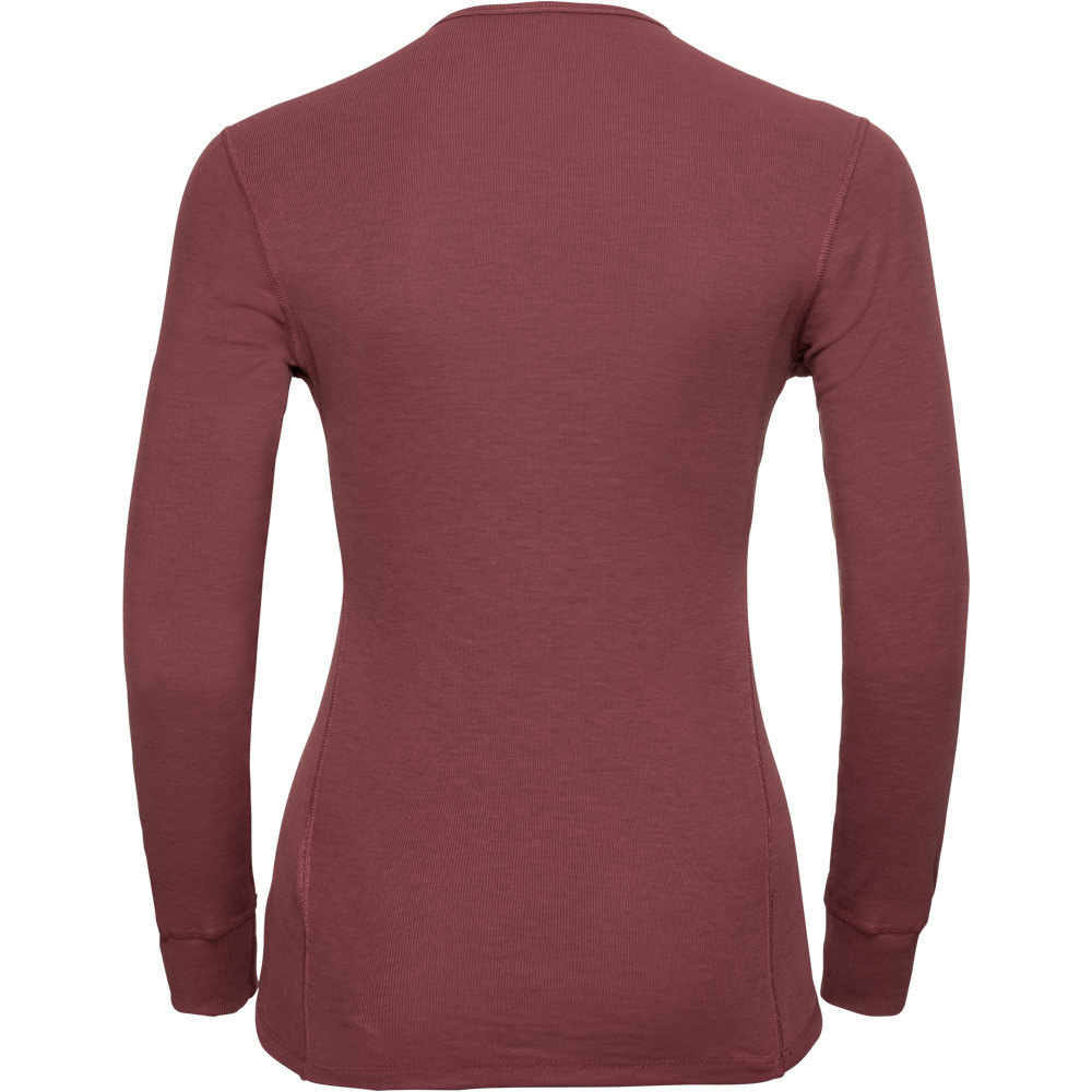 Odlo camiseta térmica manga larga mujer _3_BL TOP Crew neck l/s ACTIVE WARM vista trasera