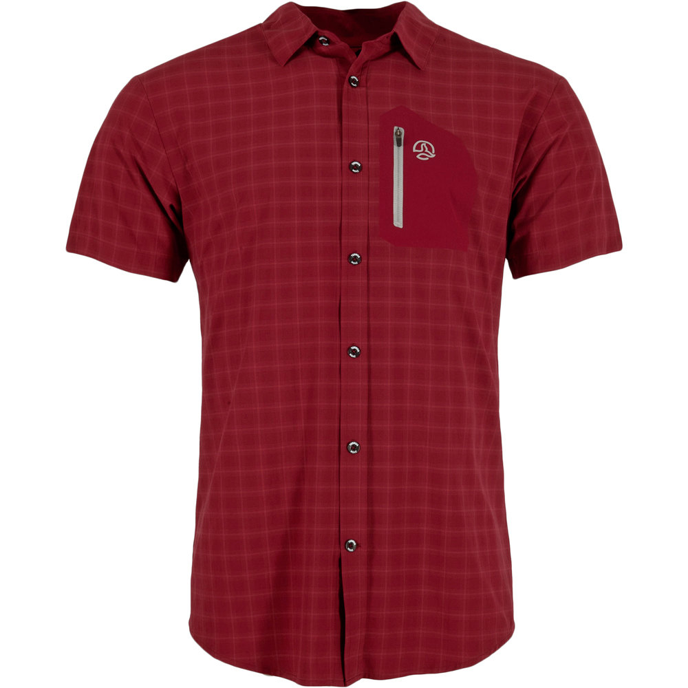 Ternua camisa montaña manga corta hombre CAMISA ATHY SHIRT vista frontal