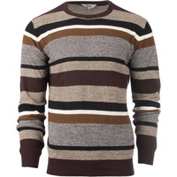 Solid jersey hombre Knit - Firth O-neck Stripe vista frontal