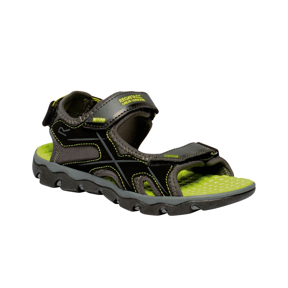 Regatta sandalias trekking niño Kota Drift Jnr GRVE lateral exterior