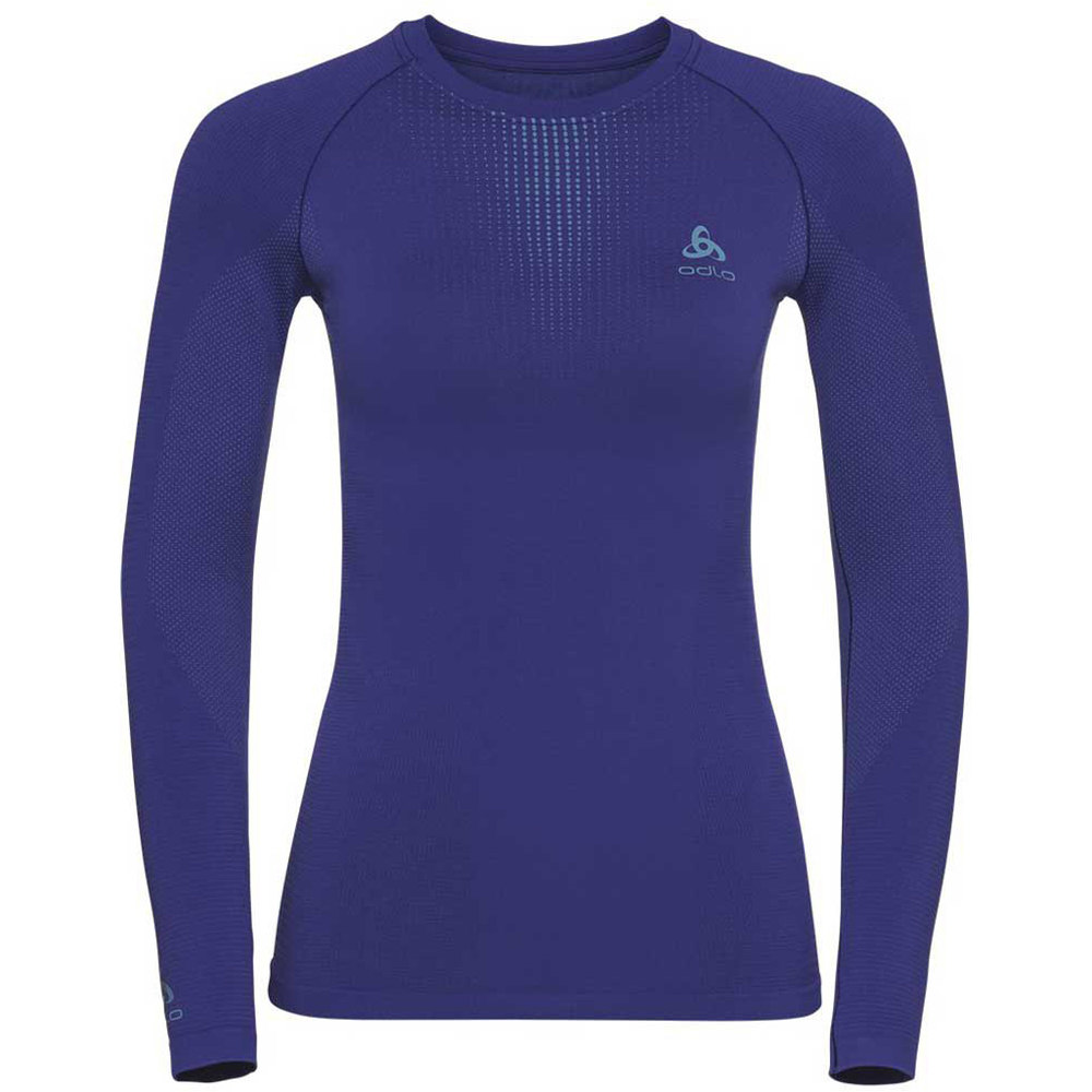 Odlo camiseta térmica manga larga mujer BL TOP Crew neck l/s PERFORMANCE WARM vista frontal