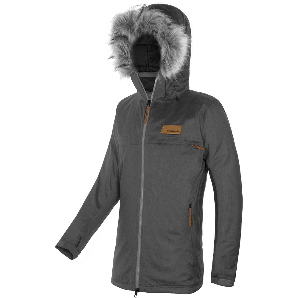 Devanos termic chaqueta impermeable insulada hombre Gris (XL)
